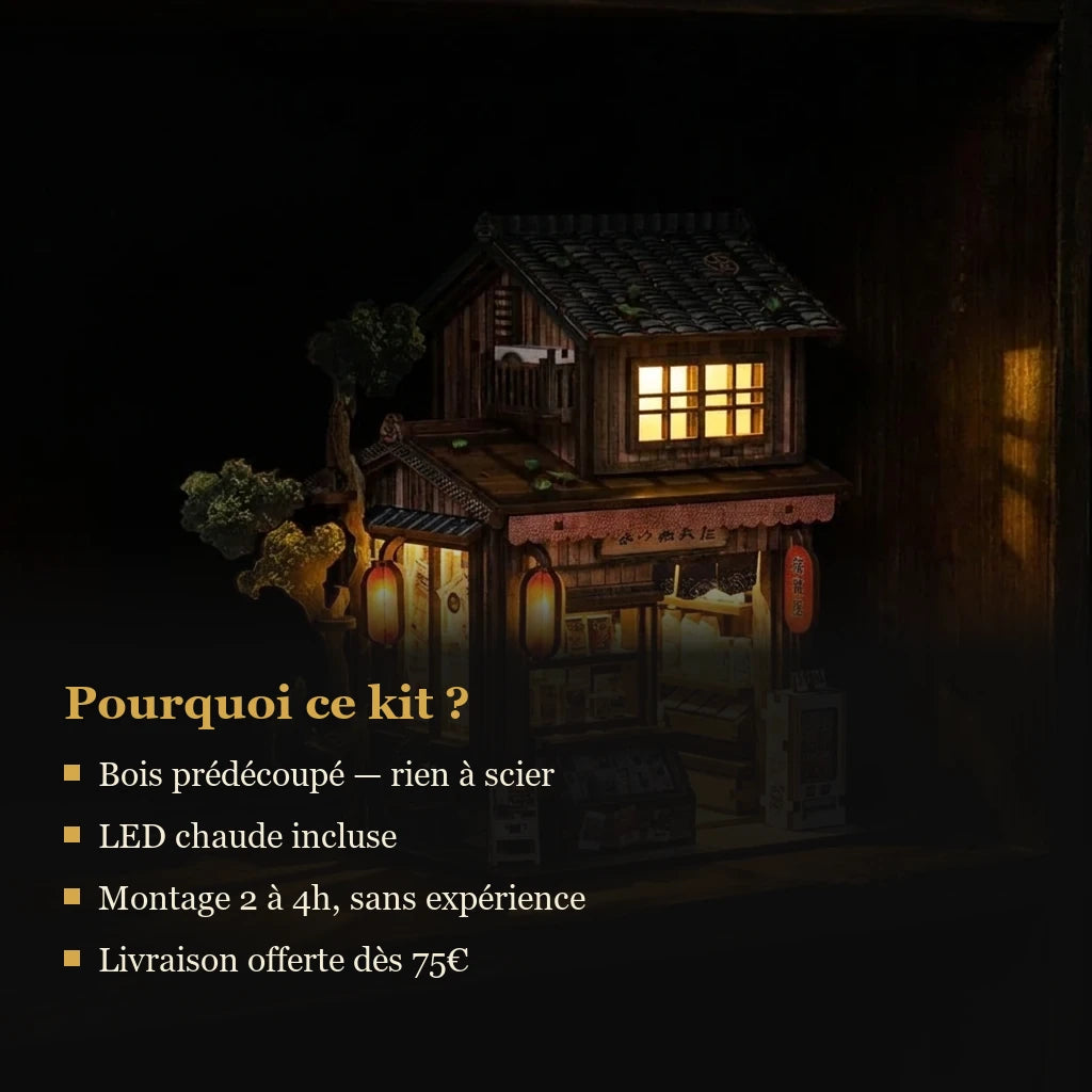 Le Bazar de Kyoto - infographie des bénéfices du kit