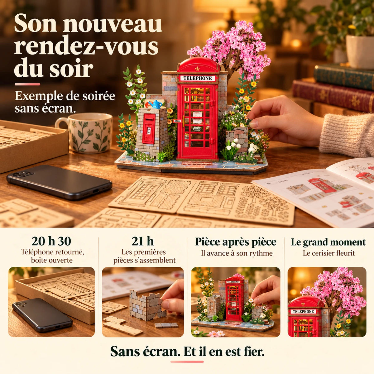 Une soirée de montage jusqu’à la floraison du cerisier miniature
