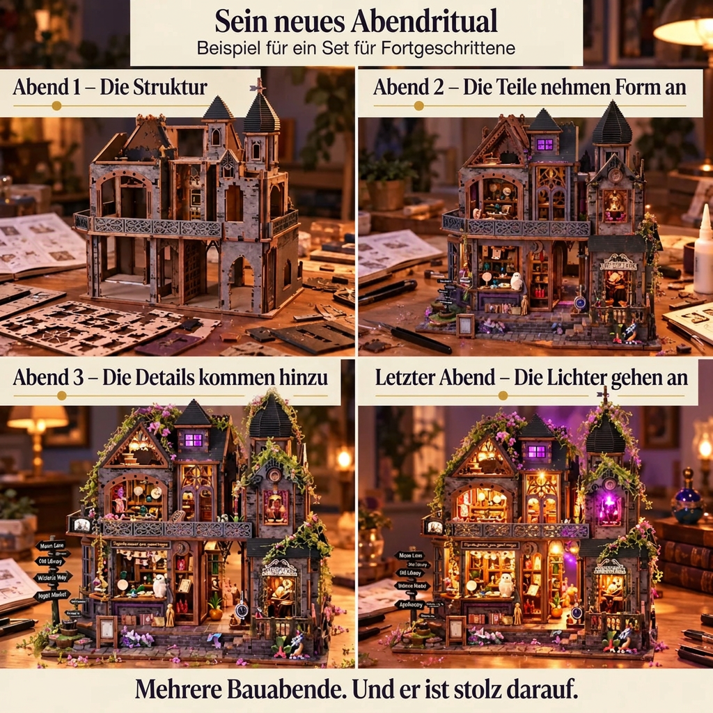 Ein Bauabend mit Schloss der Glyzinien