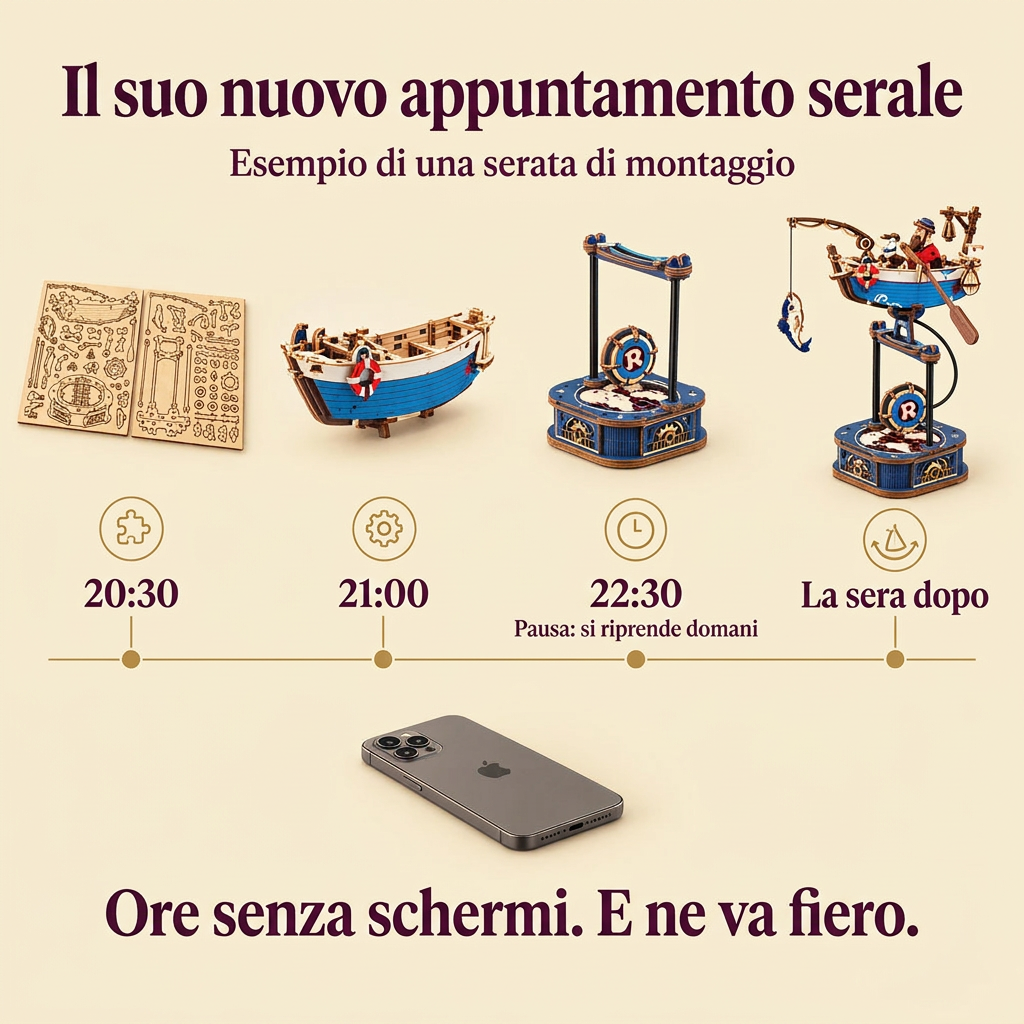 Una serata di montaggio con Il Pescatore a Bilanciere
