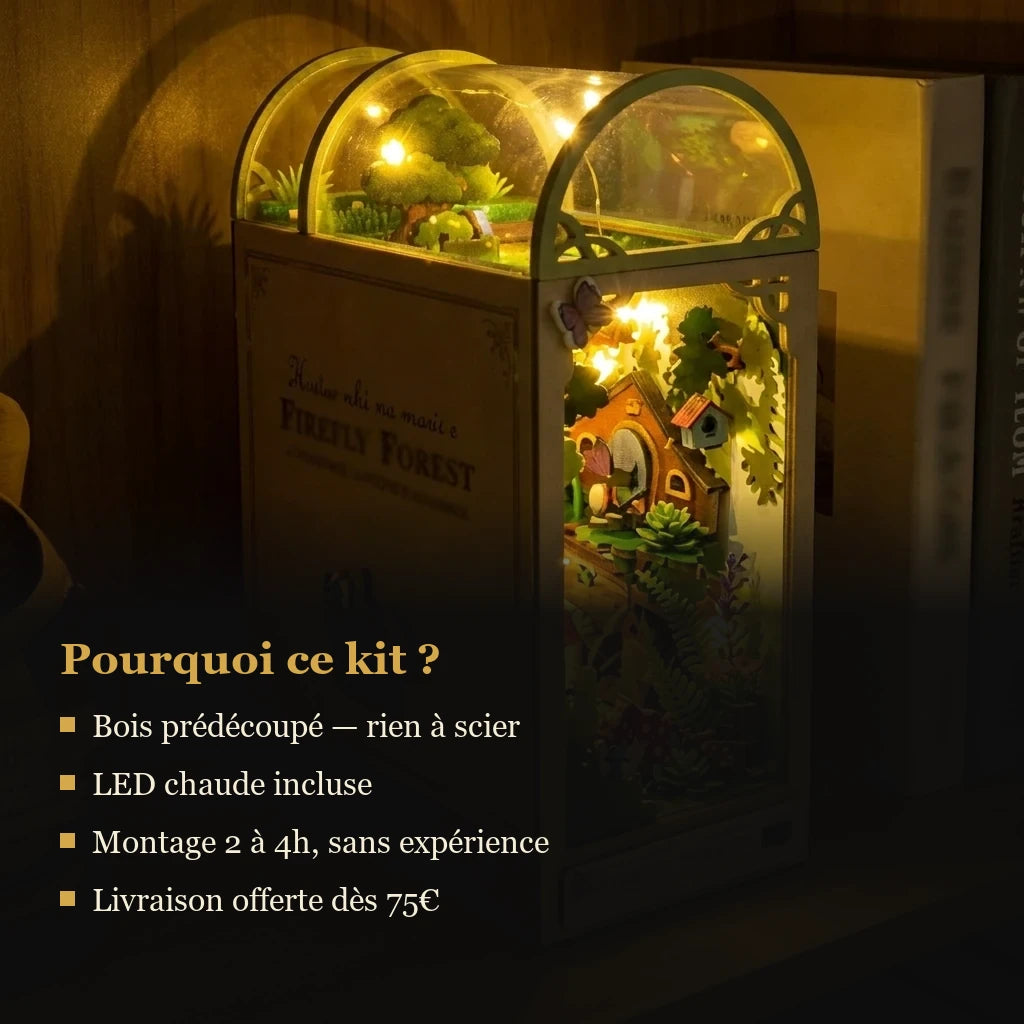 Forêt des Lucioles - infographie des bénéfices du kit