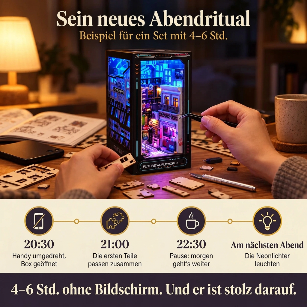 Ein Abend mit der Neon-Gasse: vom Öffnen der Box bis zu den leuchtenden Neonlichtern