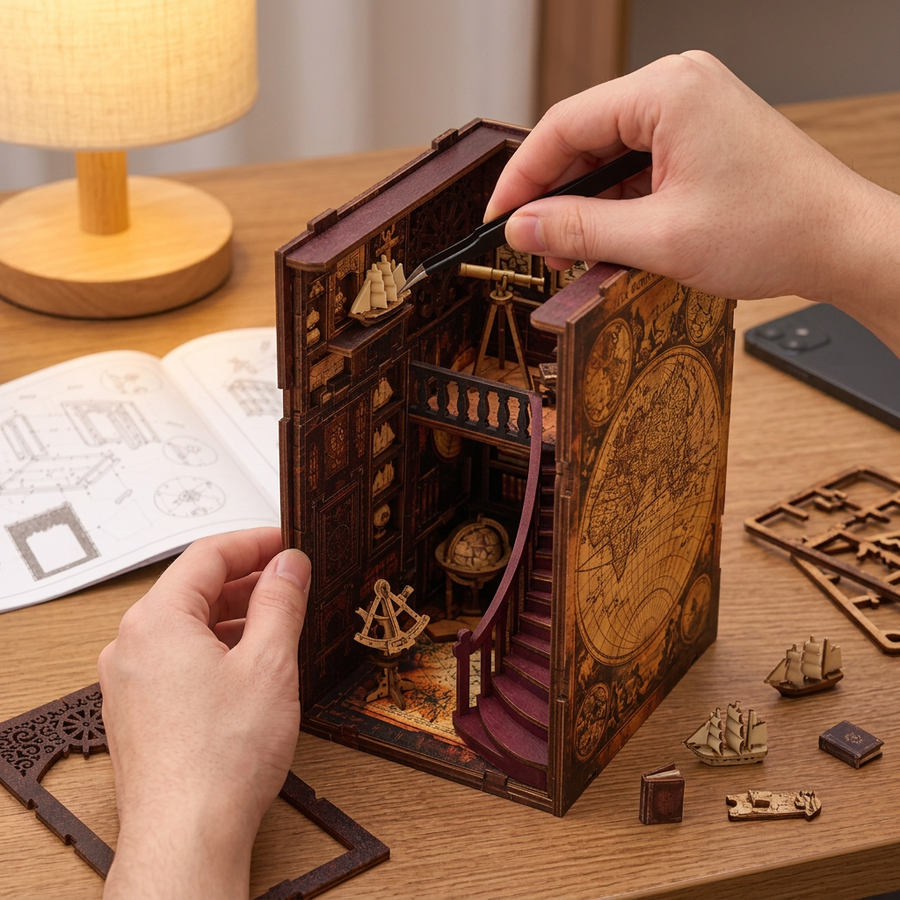 Étape 2 du montage de Le Carnet de Voyage : assembler pièce par pièce