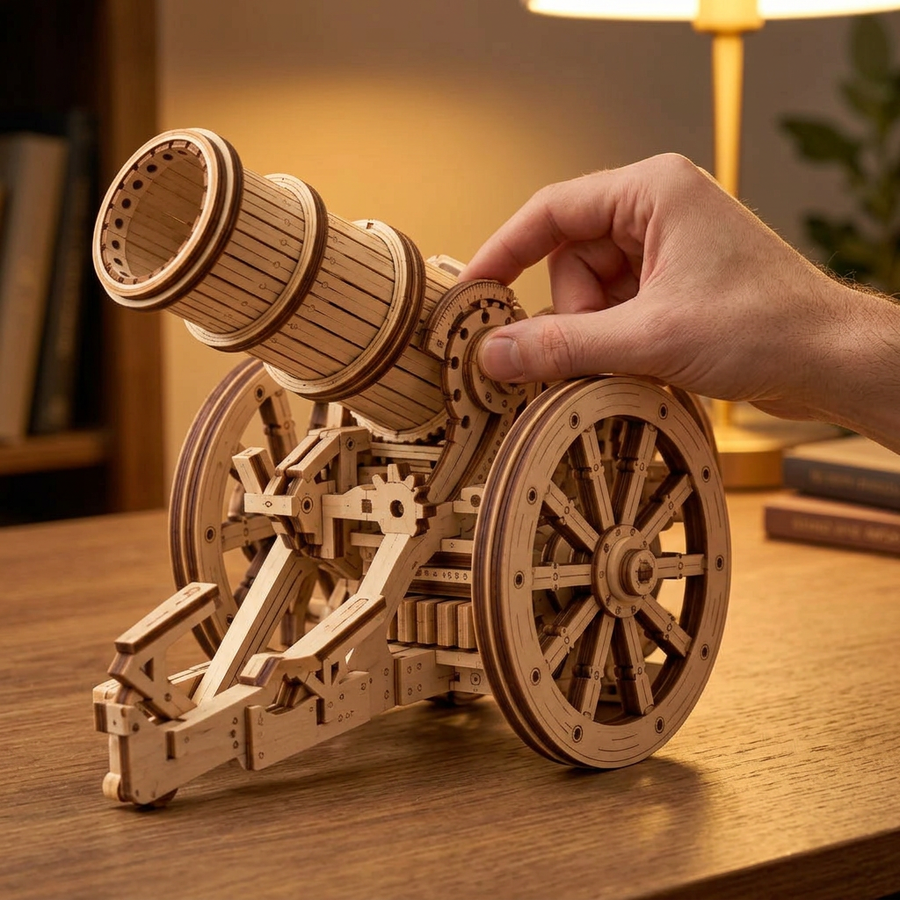Étape 3 du montage de L'Engin de Siège à Roues : faire fonctionner la maquette terminée