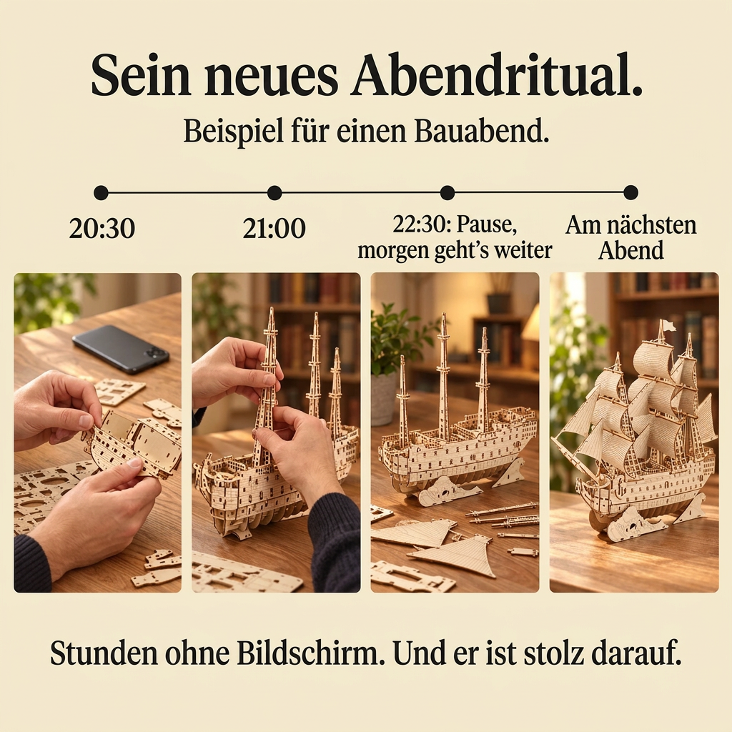 Ein Bauabend mit Flaggschiff