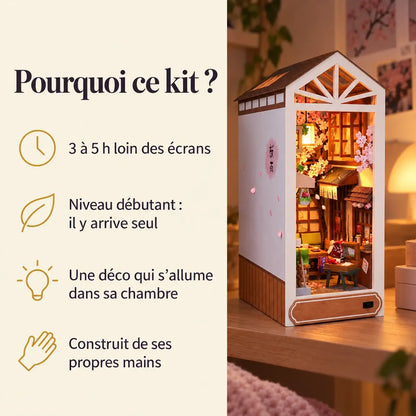 Pourquoi ce kit : 3 à 5 h loin des écrans, niveau débutant, déco qui s'allume, construit de ses propres mains