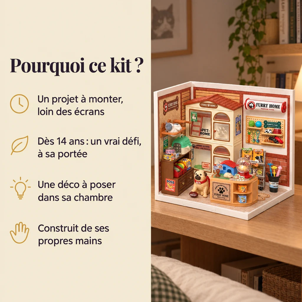 Pourquoi choisir la maison miniature L'Animalerie NOOKO