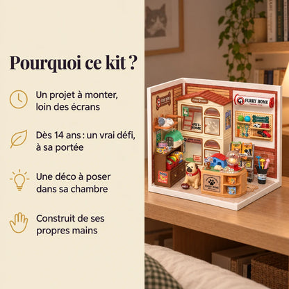 Pourquoi choisir la maison miniature L'Animalerie NOOKO