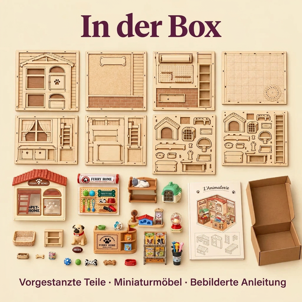 Inhalt des Sets Zoohandlung