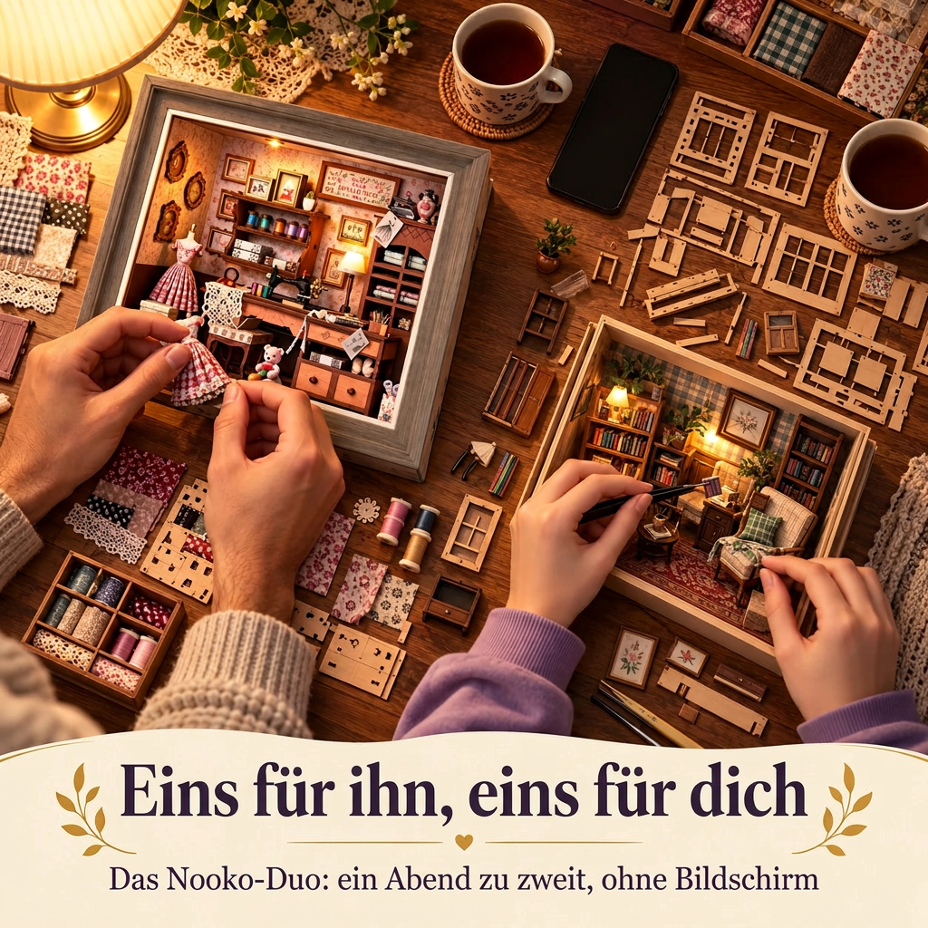 Zwei Personen bauen gemeinsam: das Nooko-Duo