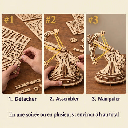 The three build steps of the Rampart Ballista