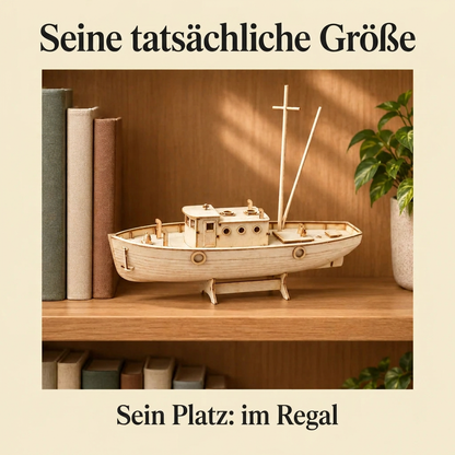 Fischerboot Nax im Regal