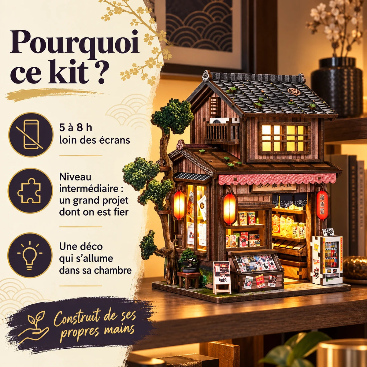 Pourquoi choisir le Bazar de Kyoto NOOKO, projet intermédiaire de 5 à 8 heures