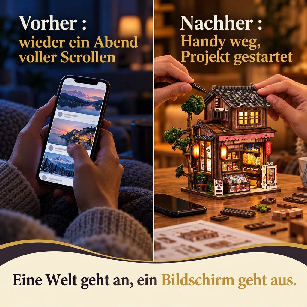Vorher/Nachher: Handy weg, Aufbau von Basar von Kyoto