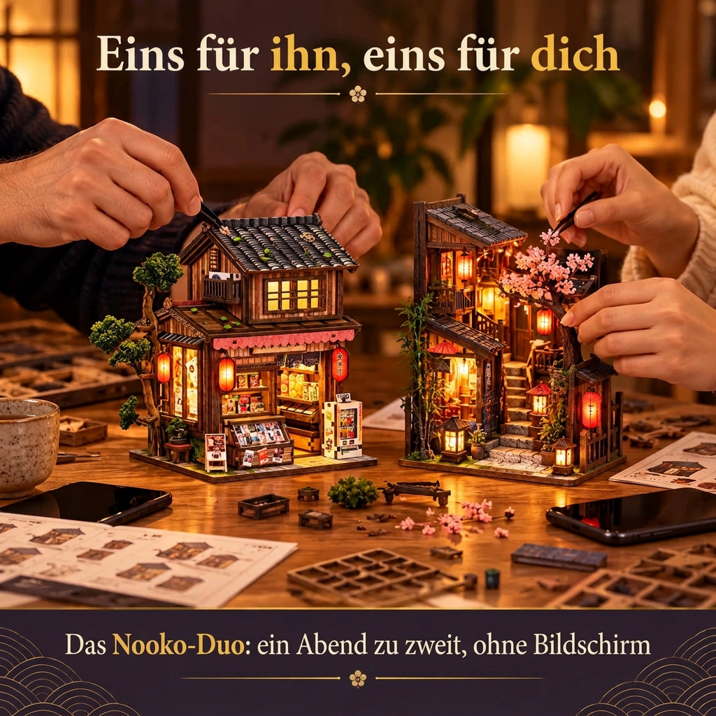 Zwei Personen bauen gemeinsam: das Nooko-Duo