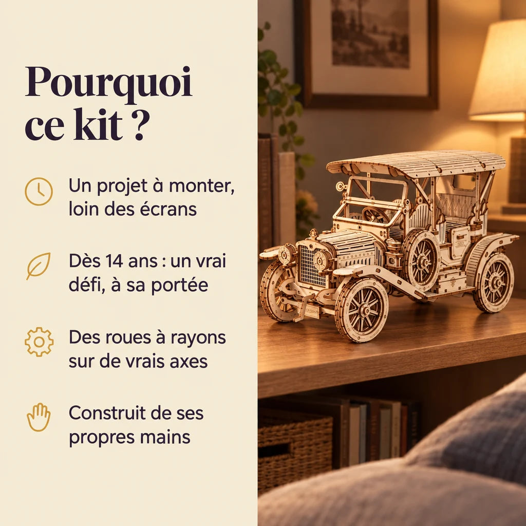 Why choose the NOOKO Vintage Sedan model kit