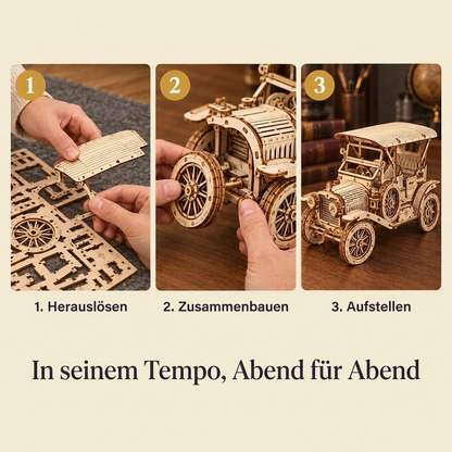 Die Bauschritte von Limousine von früher