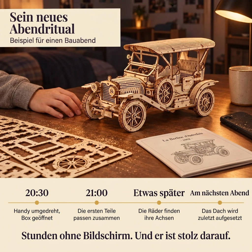 Ein Bauabend mit Limousine von früher