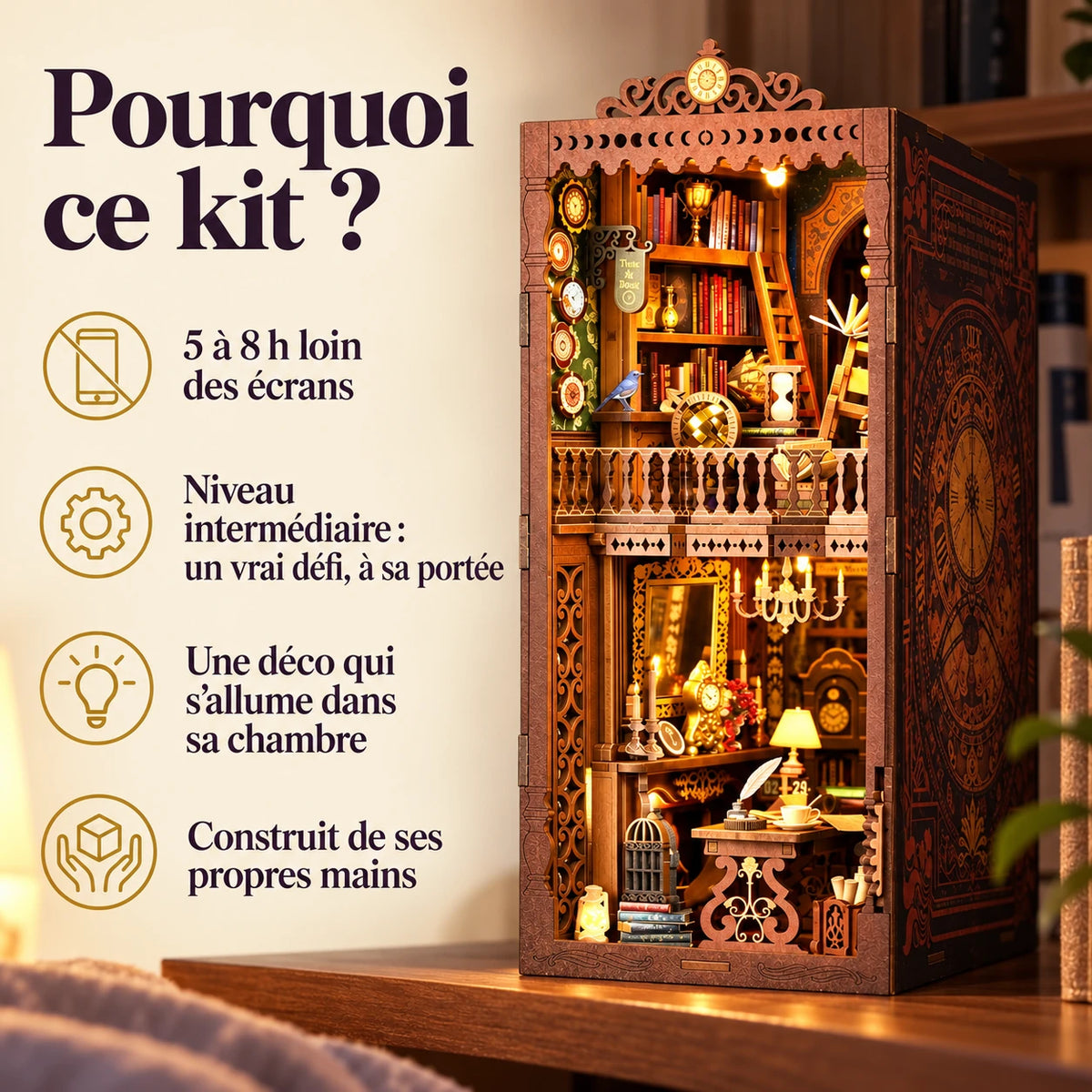 Pourquoi choisir La Bibliothèque de l’Horloge : défi intermédiaire de 5 à 8 heures