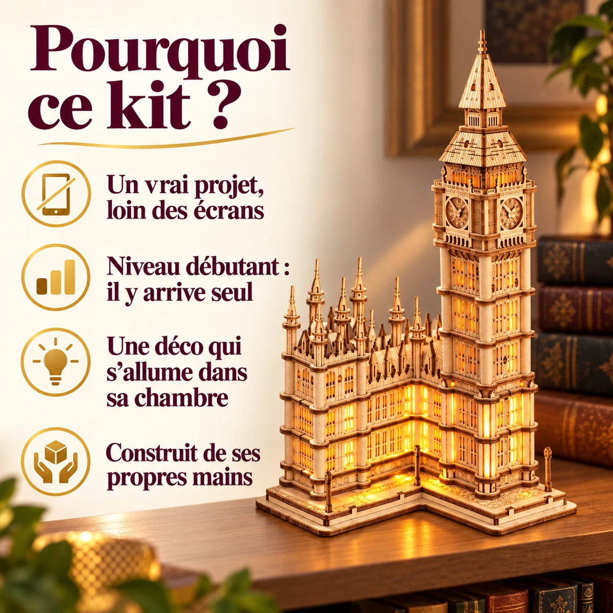 Why choose Illuminated Big Ben: a beginner project and LED decor