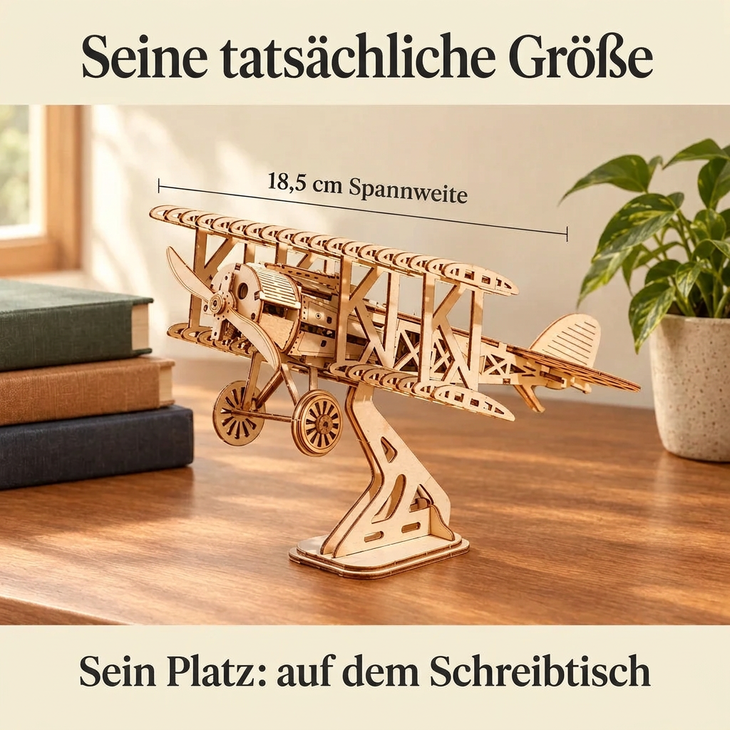 Doppeldecker im Regal