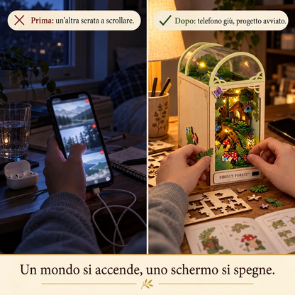 Prima/dopo: telefono giù, montaggio di Bosco delle Lucciole