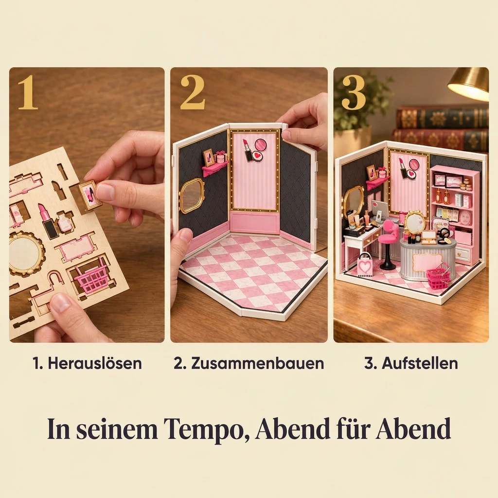 Die Bauschritte von Schönheitssalon
