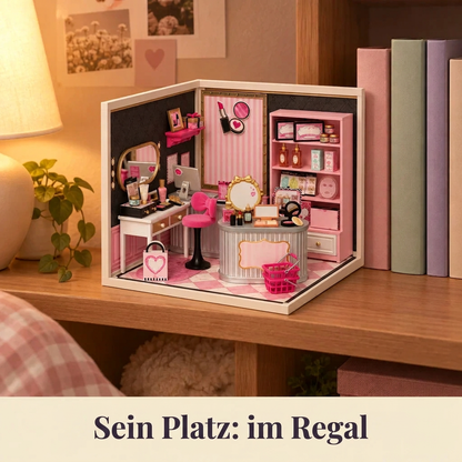 Schönheitssalon im Regal