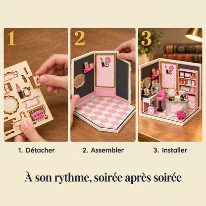 The three build steps of the Beauty Boutique