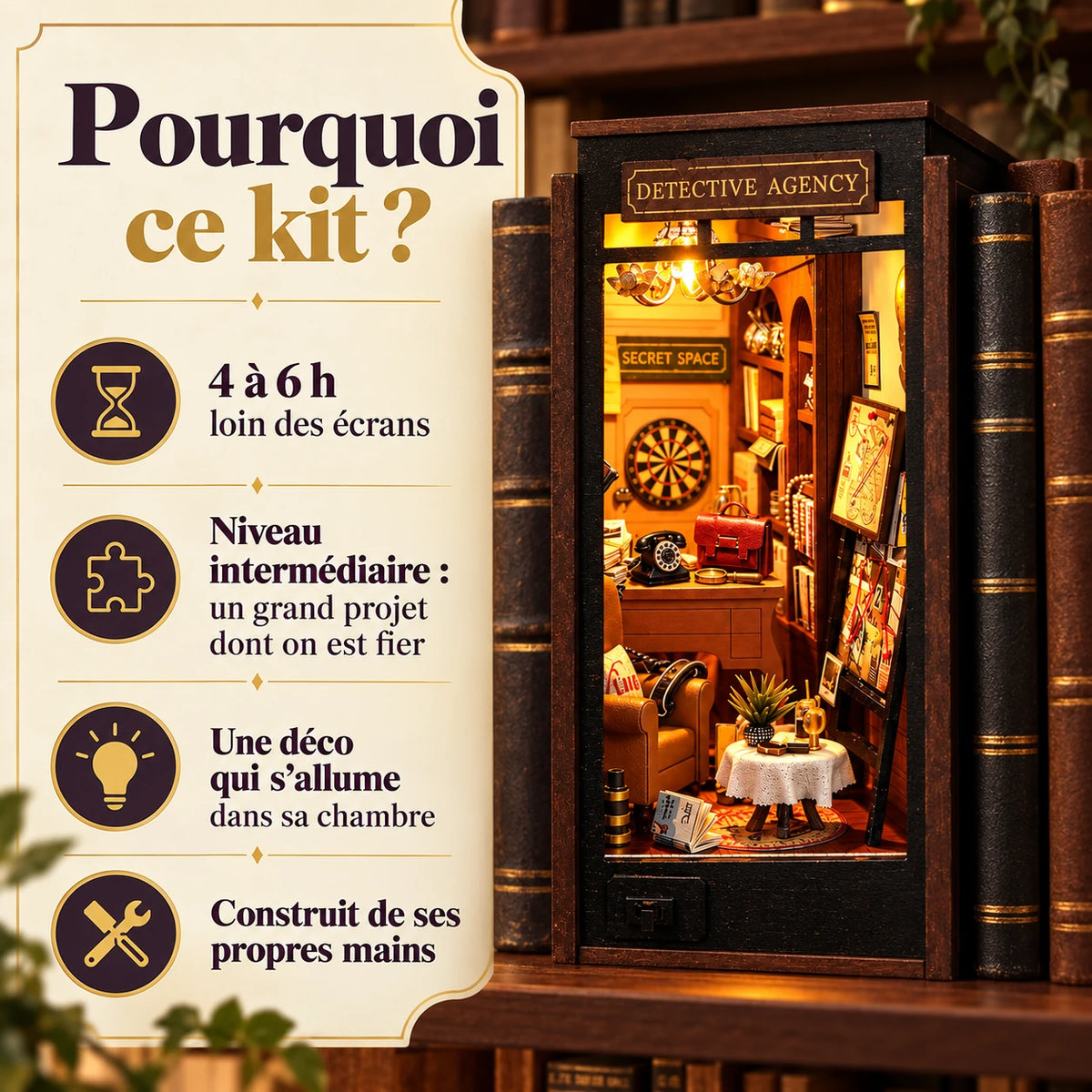 Pourquoi choisir le Bureau du Détective NOOKO, kit intermédiaire de 4 à 6 heures