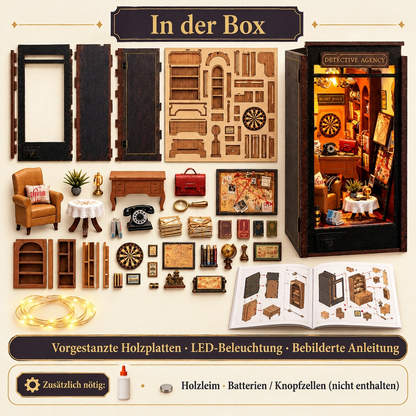 Inhalt des Sets Detektivbüro