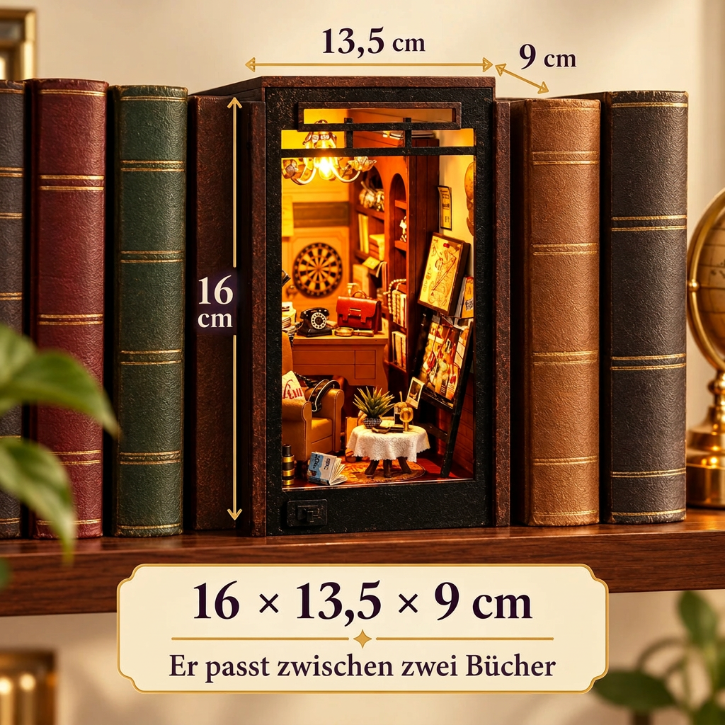 Detektivbüro im Regal