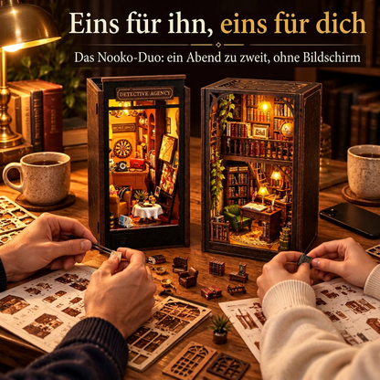 Zwei Personen bauen gemeinsam: das Nooko-Duo