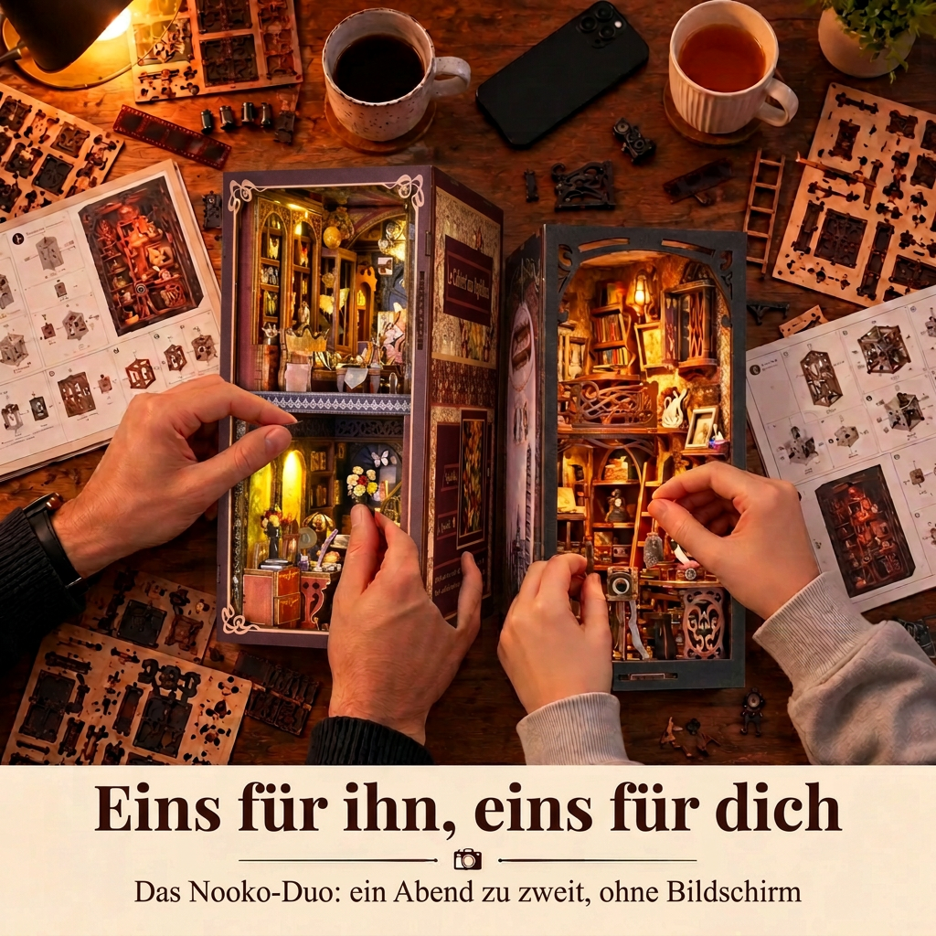 Zwei Personen bauen gemeinsam: das Nooko-Duo