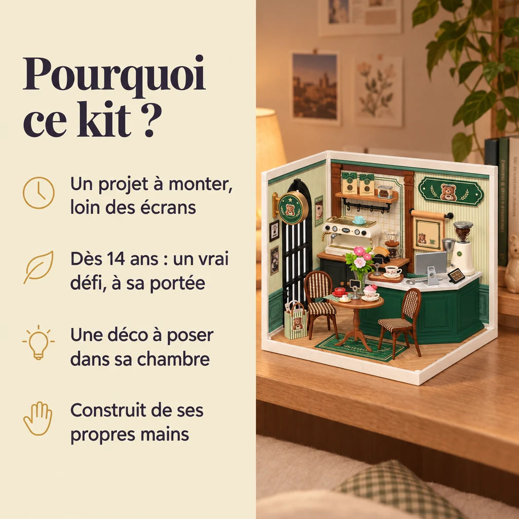 Why choose the NOOKO Little Bear Café miniature house