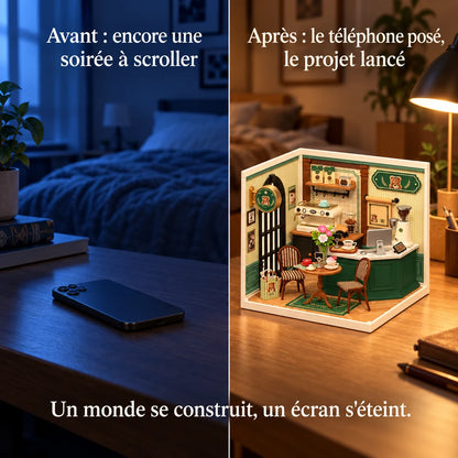 Before and after: from the phone to building the Little Bear Café