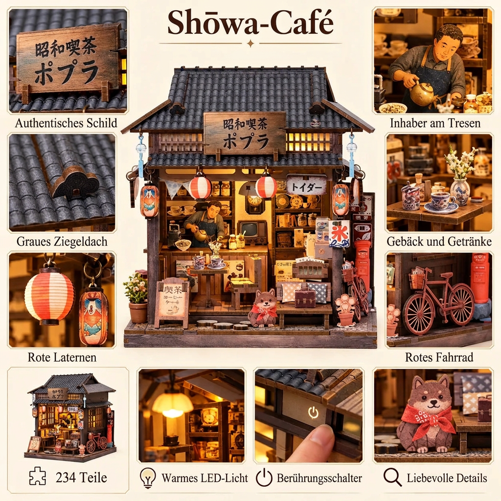 Inhalt des Sets Café Showa