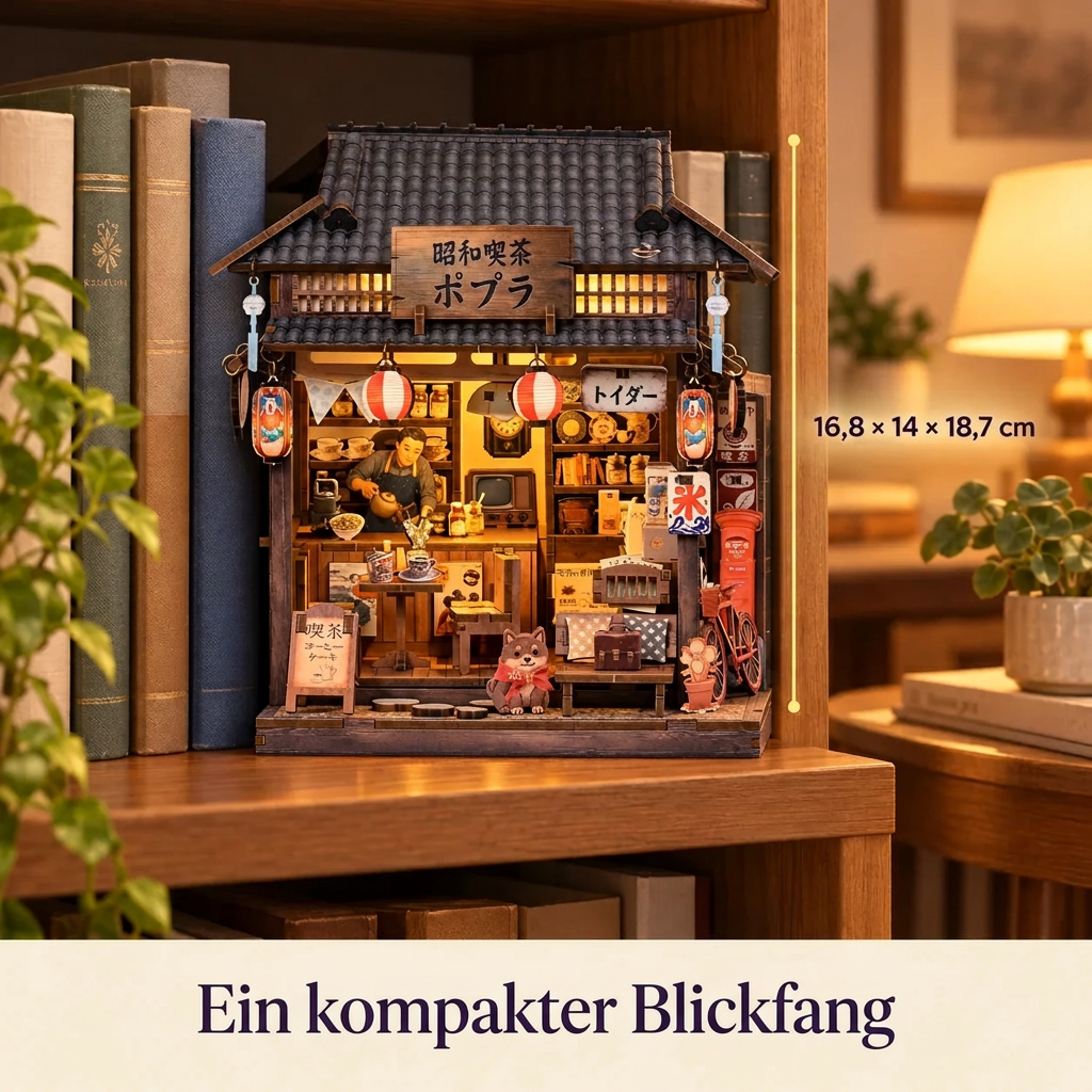 Café Showa im Regal
