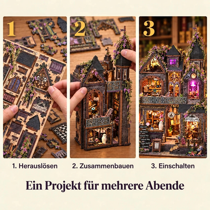 Die Bauschritte von Schloss der Glyzinien