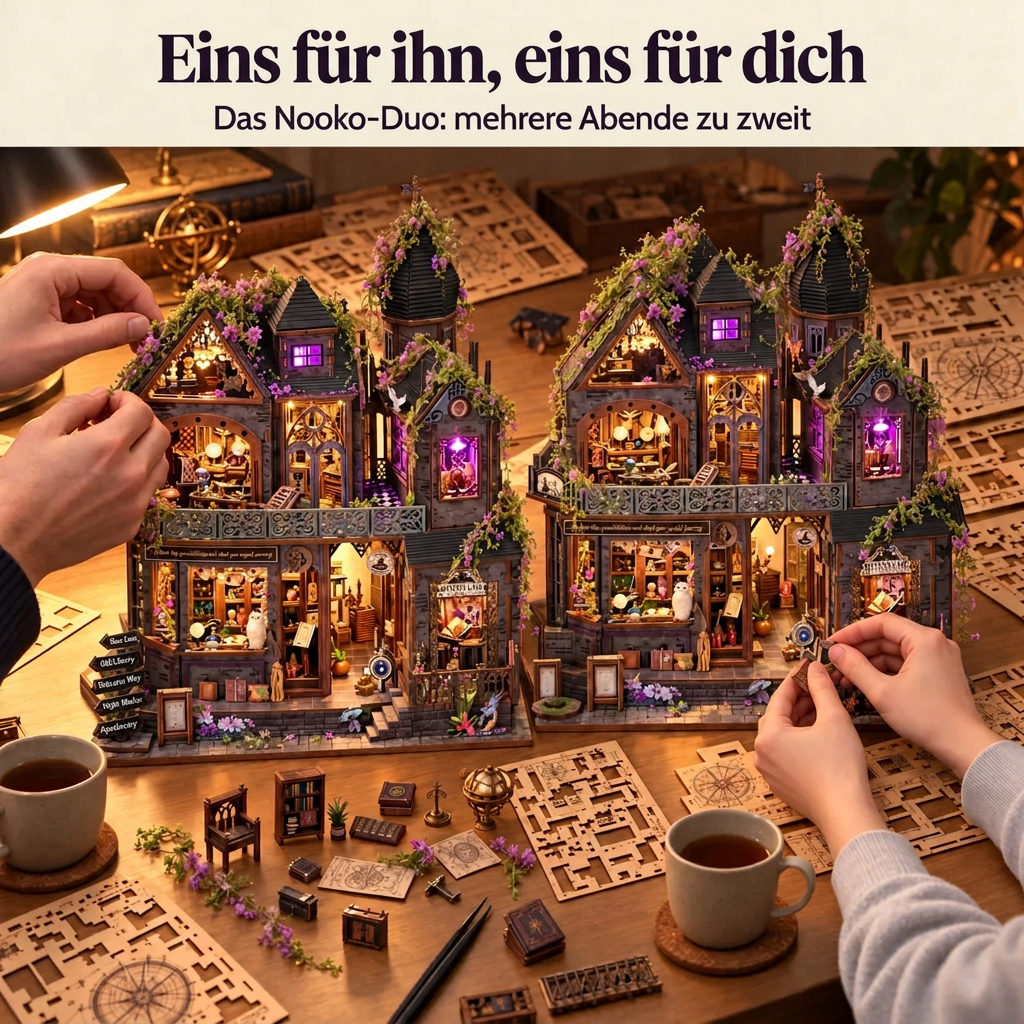 Zwei Personen bauen gemeinsam: das Nooko-Duo