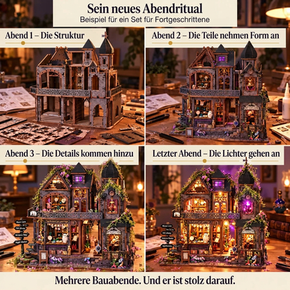 Ein Bauabend mit Schloss der Glyzinien