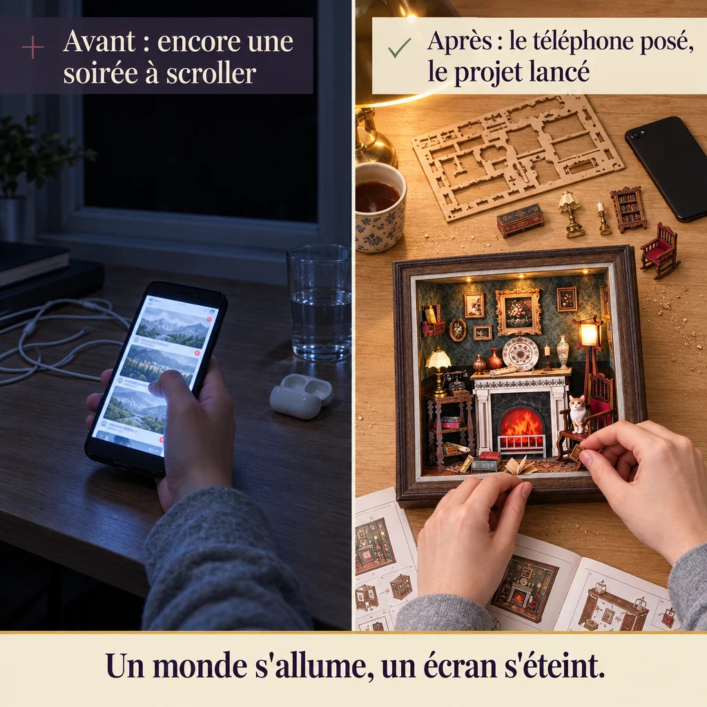Avant après : du téléphone au montage du Coin du Feu