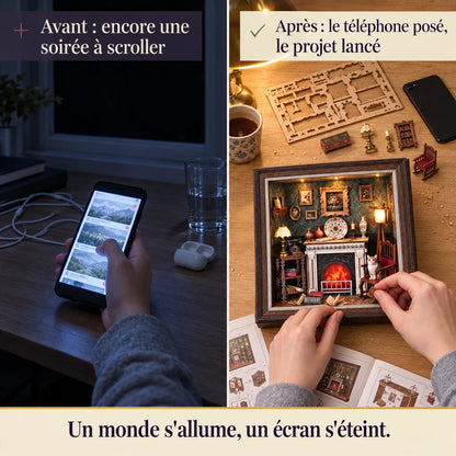 Avant après : du téléphone au montage du Coin du Feu