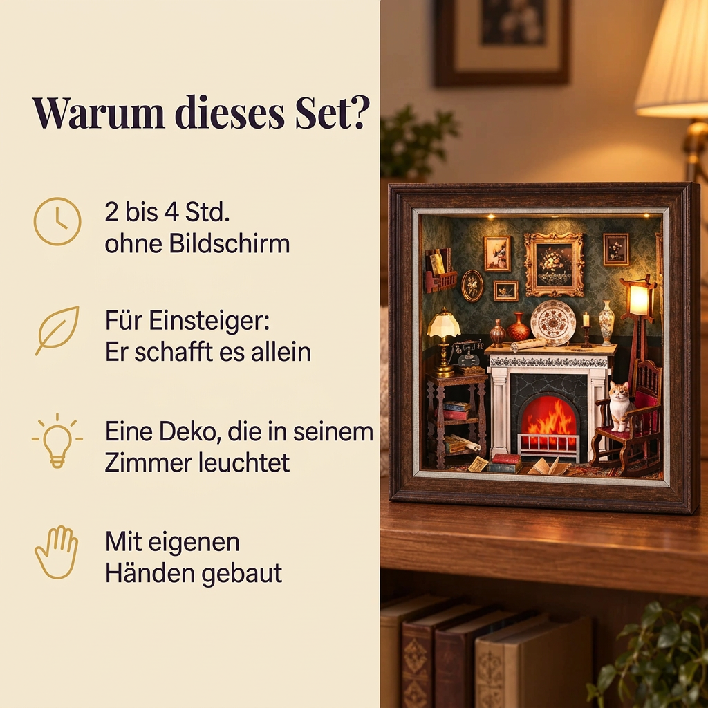 Warum Am Kaminfeuer: Bauzeit und Niveau