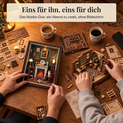 Zwei Personen bauen gemeinsam: das Nooko-Duo