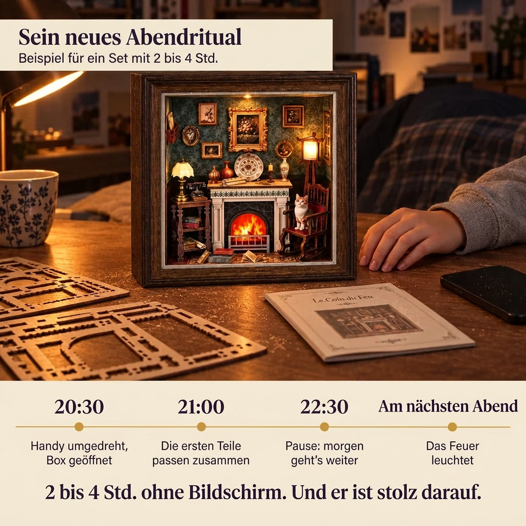 Ein Bauabend mit Am Kaminfeuer