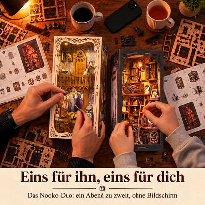 Zwei Personen bauen gemeinsam: das Nooko-Duo
