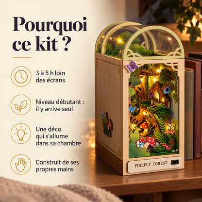 Pourquoi choisir la Forêt des Lucioles : 3 à 5 h de montage et niveau débutant