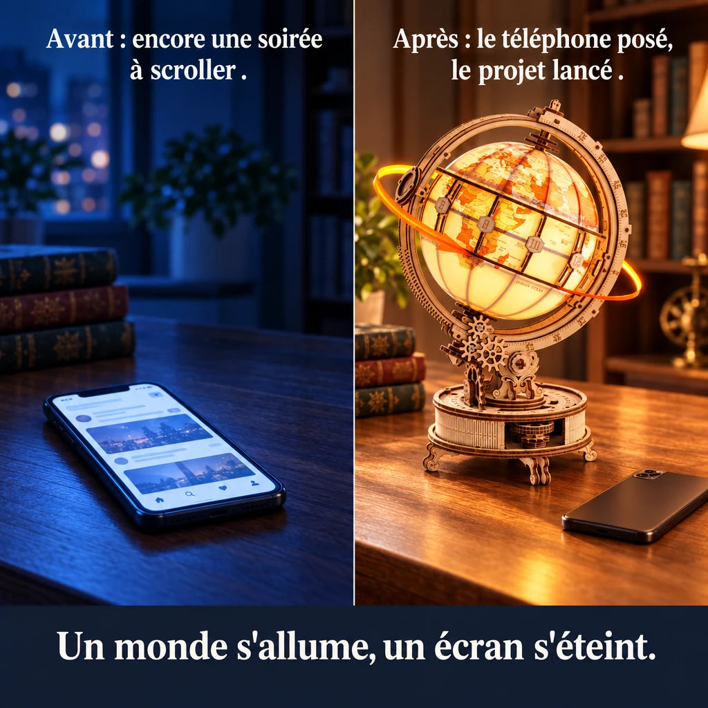 Before and after: from the phone to building the Illuminated Globe
