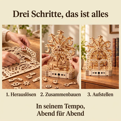 Die Bauschritte von Musikalisches Riesenrad unter dem Bogen